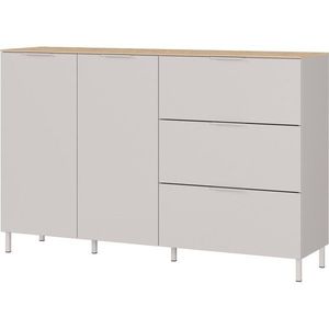 Krémová matná komoda 151x98x40 cm Savoca – Germania vyobraziť