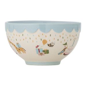 Svetlomodrá/krémovobiela kameninová detská miska ø 13, 5 cm Celebrate – Bloomingville Mini vyobraziť