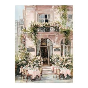 Obraz 60x80 cm Café de Fleurs – Styler vyobraziť