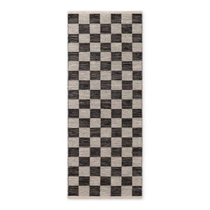 Čierny/krémovobiely obojstranný/ručne tkaný behúň s prímesou juty 80x300 cm Rex – Hanse Home vyobraziť