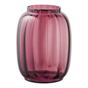 Červená sklenená ručne vyrobená váza (výška 21 cm) – House Nordic vyobraziť