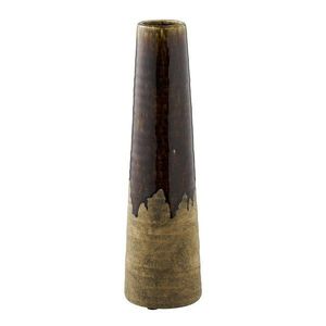 Hnedá keramická vysoká váza (výška 39 cm) – House Nordic vyobraziť
