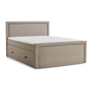 Béžová boxspring posteľ s úložným priestorom 180x200 cm Fresco – Maison de Rêve vyobraziť