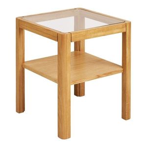 Odkladací stolík so sklenenou doskou 40x40 cm Lourmarin – House Nordic vyobraziť