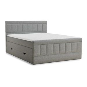 Sivá boxspring posteľ s úložným priestorom 160x200 cm Caya – Maison de Rêve vyobraziť