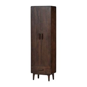 Skriňa z mangového dreva v tmavo prírodnej farbe 60x200x35 cm Liya – WOOOD vyobraziť