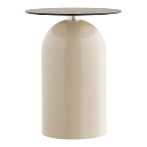Okrúhly odkladací stolík so sklenenou doskou ø 40 cm Ravello – House Nordic vyobraziť