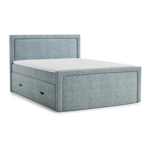 Svetlomodrá boxspring posteľ s úložným priestorom 160x200 cm Fresco – Maison de Rêve vyobraziť