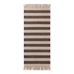 Čierny/krémovobiely obojstranný/ručne tkaný jutový behúň 80x300 cm Playa – Hanse Home vyobraziť