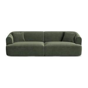 Zelená zamatová pohovka 255 cm Campi – Cosmopolitan Design vyobraziť