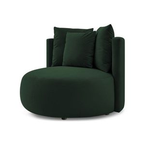 Tmavozelené zamatové kreslo Cesar – Bobochic Paris vyobraziť