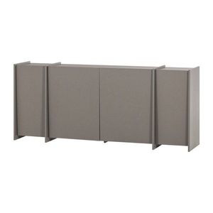 Sivá komoda v dekore jaseňa 200x85x44 cm Brock – WOOOD vyobraziť