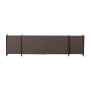 Tmavohnedý TV stolík v dekore jaseňa 200x53x44 cm Brock – WOOOD vyobraziť