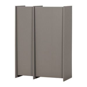 Sivá skrinka v dekore jaseňa 102x140x44 cm Brock – WOOOD vyobraziť