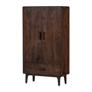 Skrinka z mangového dreva v tmavoprírodnej farbe 85x150x35 cm Liya – WOOOD vyobraziť