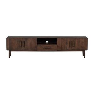 TV zostava z mangového dreva v tmavoprírodnej farbe 200x50x35 cm Liya – WOOOD vyobraziť