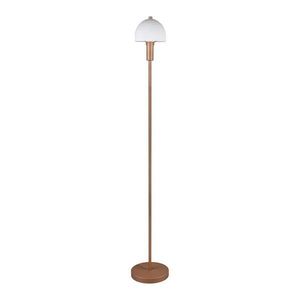 Stojacia lampa v bronzovej farbe so skleneným tienidlom (výška 120 cm) Glenn – Reality vyobraziť