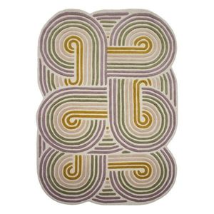 Zelený ručne tkaný vlnený koberec 160x230 cm Spiral Shaped – Flair Rugs vyobraziť