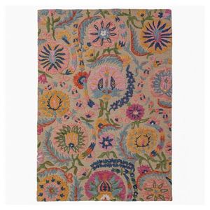 Ručne tkaný vlnený koberec 200x300 cm Amira Floral – Flair Rugs vyobraziť
