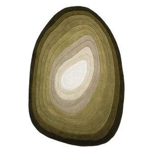 Zelený ručne tkaný vlnený koberec 160x230 cm Puddle Ombre – Flair Rugs vyobraziť