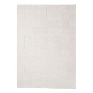 Slonovinový ručne tkaný vlnený koberec 160x230 cm Checkerboard – Flair Rugs vyobraziť