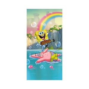 Bavlnená detská osuška 70x140 cm Sponge Bob "Tropical Duo" – Jerry Fabrics vyobraziť