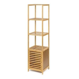Bambusový kúpeľňový regál v prírodnej farbe 35x140 cm Auren – Bonami Essentials vyobraziť