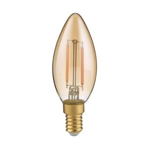 Teplá biela LED/filamentová žiarovka E14, 2 W Kerze – Trio vyobraziť