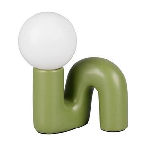 Zelená keramická stolová lampa (výška 21, 5 cm) Quinn – Reality vyobraziť