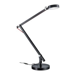 Čierna LED stolová lampa s ohýbateľnou konštrukciou (výška 90 cm) Amsterdam – Trio vyobraziť