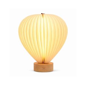 Biela LED stolová lampa so stmievačom s papierovým tienidlom (výška 20 cm) Aeris – Gingko vyobraziť