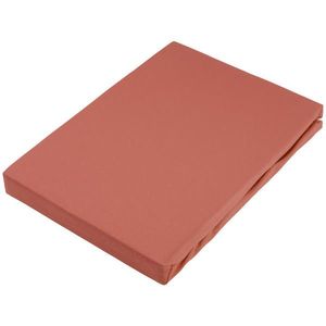 Novel NAPÍNACIA PLACHTA NA BOXSPRIN, džersej, červenohnedá, 140/220 cm vyobraziť