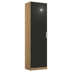 Rauch Möbel SKRIŇA S OTOČNÝMI DVERAMI, sivá, dub artisan, 47/210/54 cm vyobraziť
