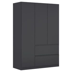 Rauch Möbel SKRIŇA S OTOČNÝMI DVERAMI, sivá, 136/197/54 cm vyobraziť