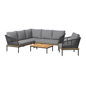 Ambia Garden ZÁHRADNÁ SÚPRAVA 5-dielne, drevo, kov, plast, textil vyobraziť