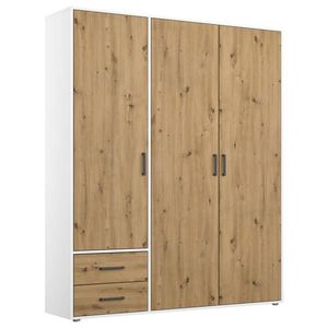 Rauch Möbel SKRIŇA S OTOČNÝMI DVERAMI, biela, dub artisan, 140/194/53 cm vyobraziť