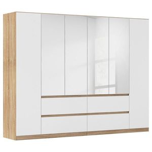 Rauch Möbel SKRIŇA S OTOČNÝMI DVERAMI, biela, farba duba, 271/210/54 cm vyobraziť
