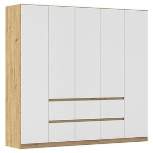 Rauch Möbel SKRIŇA S OTOČNÝMI DVERAMI, biela, dub artisan, 226/210/54 cm vyobraziť