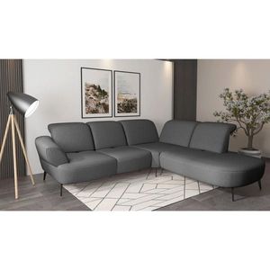 Sit & More ROHOVÁ SEDAČKA, textil, tmavosivá vyobraziť