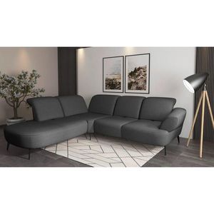 Sit & More ROHOVÁ SEDAČKA, textil, tmavosivá vyobraziť