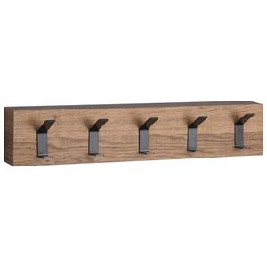 VEŠIAKOVÝ PANEL, čierna, farba duba, 50/10/5 cm vyobraziť