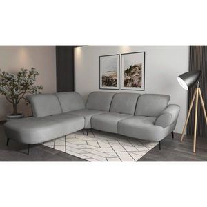 Sit & More ROHOVÁ SEDAČKA, textil, sivá vyobraziť