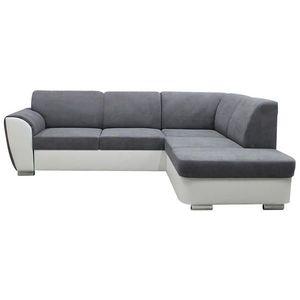 MID.YOU ROHOVÁ SEDAČKA, textil, sivá, biela vyobraziť