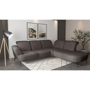 Sit & More ROHOVÁ SEDAČKA, textil, grafitová vyobraziť