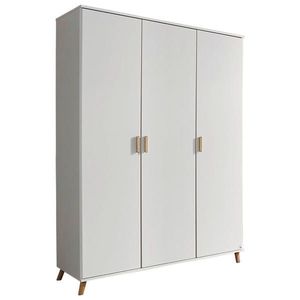 SKRIŇA S OTOČNÝMI DVERAMI, biela, 137/203/53 cm vyobraziť