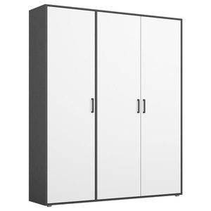 Rauch Möbel SKRIŇA S OTOČNÝMI DVERAMI, sivá, biela, 140/194/53 cm vyobraziť
