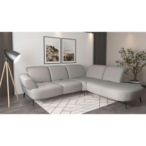 Sit & More ROHOVÁ SEDAČKA, textil, svetlosivá vyobraziť