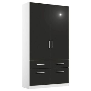 Rauch Möbel SKRIŇA S OTOČNÝMI DVERAMI, sivá, biela, 91/197/54 cm vyobraziť