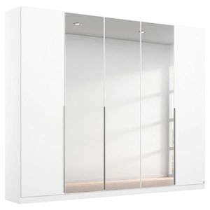 Rauch Möbel SKRIŇA S OTOČNÝMI DVERAMI, strieborná, biela, 226/229/54 cm vyobraziť