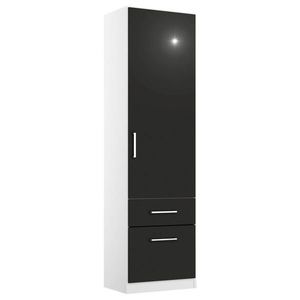 Rauch Möbel SKRIŇA S OTOČNÝMI DVERAMI, sivá, biela, 47/197/54 cm vyobraziť
